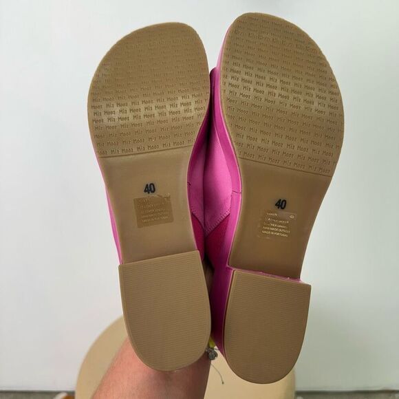 Miz Mooz Women’s Gwen Pink Supple Leather Chunky Platform Open Toe Sandal - Picture 6 of 11